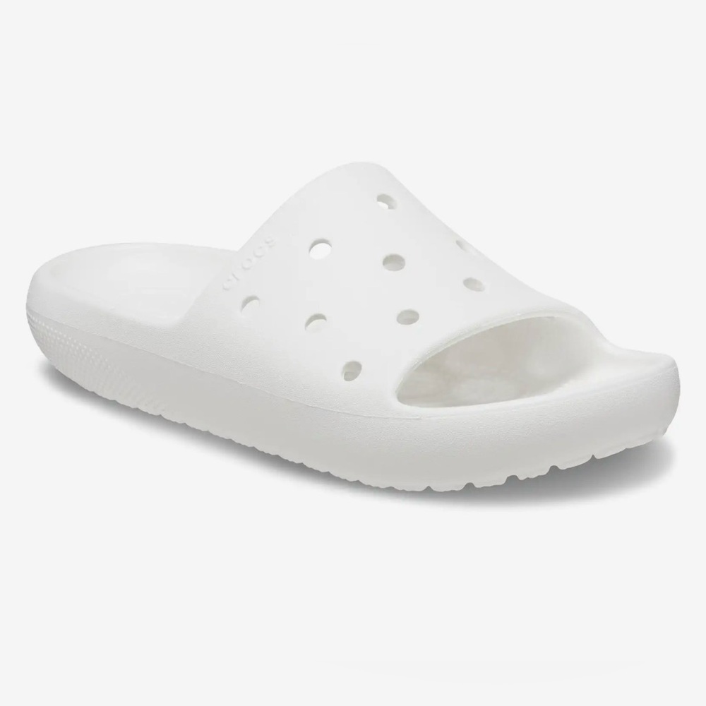 Crocs Classic Slides White Mens 5 Women’s 7 Sandals Comfy Unisex NEW